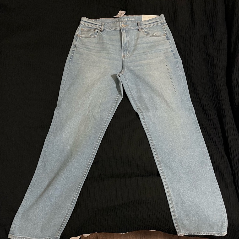 American Age Light Wash Straight Leg Jeans